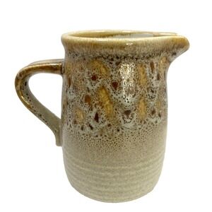Mikasa‎ Natures Song Creamer Gravy Syrup Pitcher Brown Beige Drip Glaze 10oz